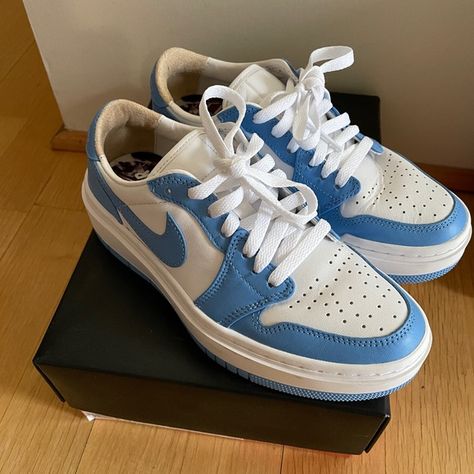 Air Jordan 1 Elevate Low SE UNIVERSITY BLUE Air Jordan 1 Elevate Low, Jordan 1 Elevate Low, Jordan 1 Elevate, University Blue, Air Jordan 1, Shoe Box, Jordan 1, Me Too Shoes, Air Jordan