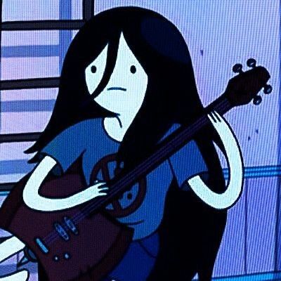 Adventure Time Blue Aesthetic, Cartoon Profile Pics Blue Hair, Dark Blue Hair Character, Dark Blue Characters, Navy Blue Pfp, Blue Hair Cartoon, Blue Profile Picture, Grunge Clothes Aesthetic, Blue Cartoon Character