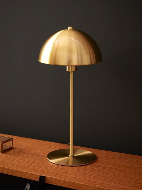 Lampe Art Deco, Wall Lights Bedroom, Standard Lamps, Bar Design Restaurant, Mushroom Lamp, Brushed Metal, Bedside Lamp, Floor Lamp Lighting, My New Room