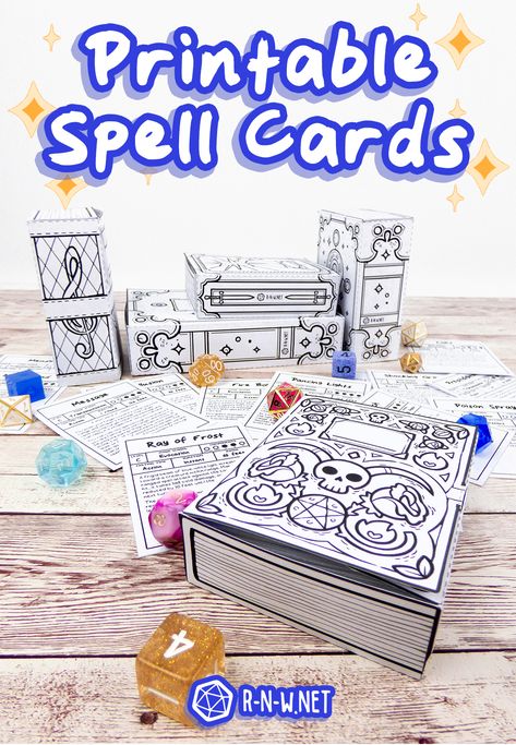 Dnd Art Ideas, 5e Spell Cards, Dnd Shenanigans, Dnd Spell Cards, Dnd Diy, Dungeons And Dragons Adventures, Spell Cards, Dnd Character Sheet, Dnd Crafts