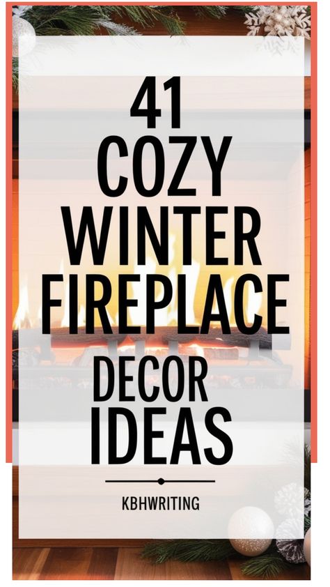 41 cozy winter fireplace decor ideas with seasonal elements like pinecones and greenery. Winter Fireplace Aesthetic, Winter Fireplace Decor After Christmas, Non Working Fireplace Decor, Fireplace Decor With Tv Above, Fireplace Decor With Mirror, Winter Fireplace Mantle Decor, Diy Fireplace Decor, Mantels Ideas Fireplace, Non Working Fireplace