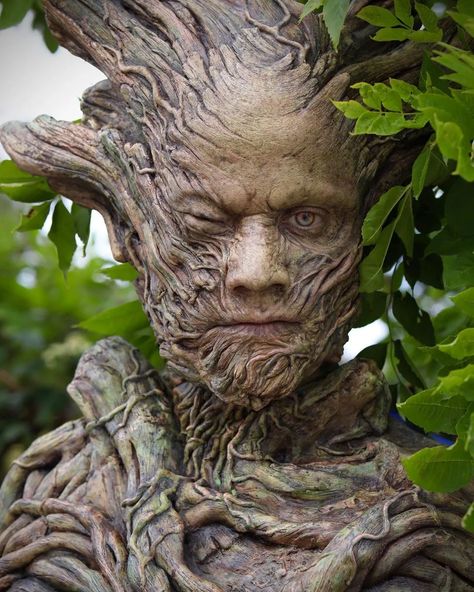 See Eskel's transformation into the Leshy in The Witcher - Redanian Intelligence Prosthetic Design, Dryad Costume, The Green Knight, Tree Monster, Tree Man, Monster Mask, Body Cast, Tree People, Green Knight