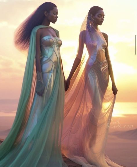 African Fantasy Kingdom, Alien Clothes, Summer Goddess, African American Artwork, Goddess Aesthetic, Gentleman Aesthetic, Oh My Goddess, Art Photography Portrait, Fairytale Fashion