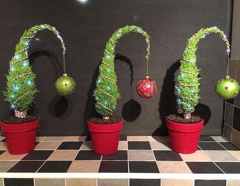 Grinch Christmas Trees, Whoville Christmas Decorations, Christmas Cubicle Decorations, Grinch Trees, Grinch Decorations, Grinch Christmas Party, Whoville Christmas, Grinch Christmas Tree, Grinch Party