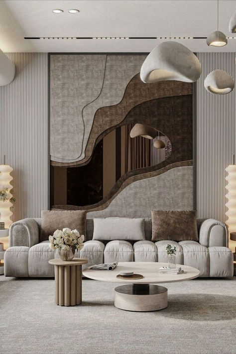 Experience the height of luxury with our opulent living room design ideas. Classic Living Room Design, Living Wall Decor, Luxury Living Room Design, Lounge Design, Living Room Design Decor, Interior Wall Design, Luxury Rooms, Stylish Living Room, Living Room Style