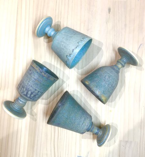 Pottery Wine Glasses Ceramics, Ceramic Goblet, Pottery Wine Cups, Goblet Cup, Holy Art, Ceramics Pottery Vase, Functional Pottery, Pottery Classes, Thrown Pottery