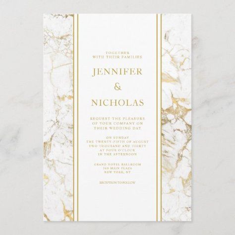 Gold Wedding Invitations Elegant, Marble Wedding Invitation, Marble Invitation, White And Gold Wallpaper, Resin Art Canvas, Marble Invitation Wedding, Virtual Wedding, White And Gold Wedding, Geometric Wedding Invitation