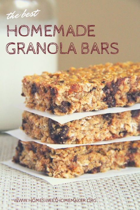 Homemade Healthy Granola Bars, Homemade Healthy Granola, Quaker Chewy Granola Bars, Granola Homemade, Homemade Granola Bars Healthy, Healthy Granola, Healthy Granola Bars, Chewy Granola Bars, Snack Healthy