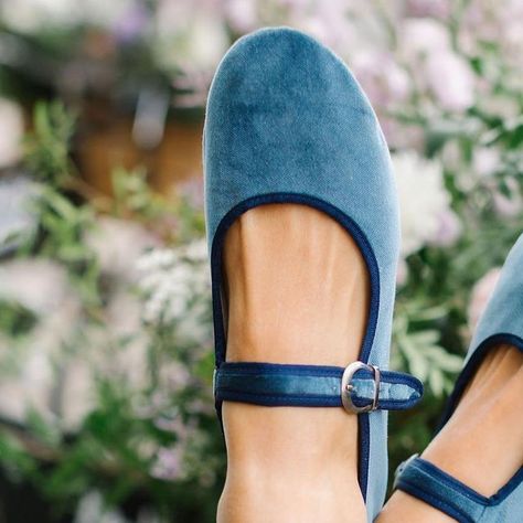 MOI London - Handcrafted Mary Jane Shoes on Instagram: "Most sought after MOI - Blue Velvet Mary Jane #MOILondon" Teacher Vibes, 2022 Style, January 2025, Jane Shoes, Material Girl, Material Girls, Mary Jane Shoes, Blue Suede, Blue Velvet