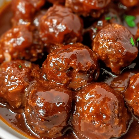 Crockpot Bbq Meatballs Bbq Meatball Recipes Crockpot, Bbq Sauce For Meatballs, Barbecue Meatballs Crockpot, Meatballs Bbq Sauce, Meatballs In Bbq Sauce, Homemade Bbq Meatballs, Barbeque Meatballs, Crockpot Bbq Meatballs, Balsamic Meatballs