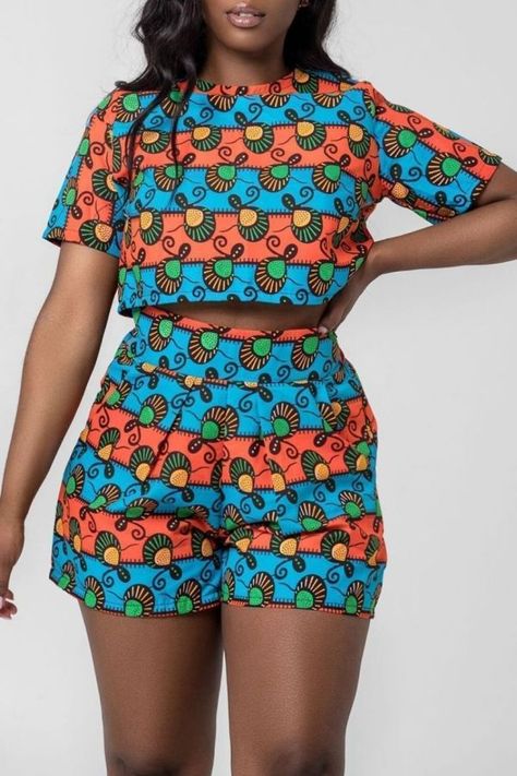 African Print Tops With Jeans, African Print Tops For Women, Ankara Crop Top And Skirt, Chitenge Outfits, Ankara Design, Ankara Dress Designs, African Print Tops, Best African Dresses, African Fashion Skirts