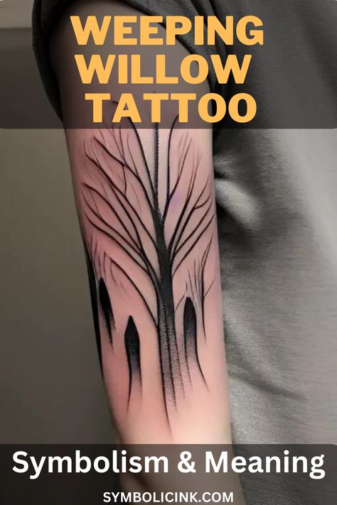 Weeping Willow Tattoo Meaning & Symbolism Lost Love Tattoo, Weeping Willow Tattoo, Willow Tattoo, Cardinal Tattoos, Lost Loved Ones, Weeping Willow, Tattoo Meaning, Lost Love, Love Tattoos