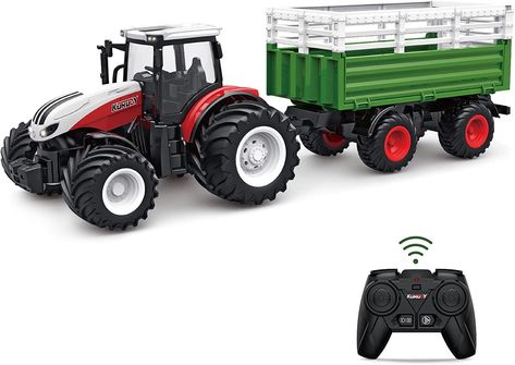 Rc Tractors, Basement Bar Designs, Farm Trucks, Kids Area, Backyard For Kids, Diecast Toy, Farm Tractor, Christmas Gifts For Kids, Remote Control Toys