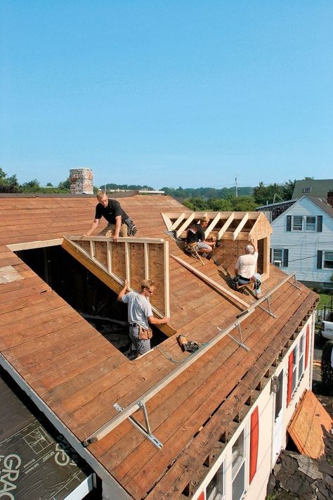 Dormer Roof, Framing Construction, Barndominium Ideas Floor Plans, Farmhouse Barndominium, Dormer Windows, Attic Remodel, Building Homes, House Viewing, Attic Rooms