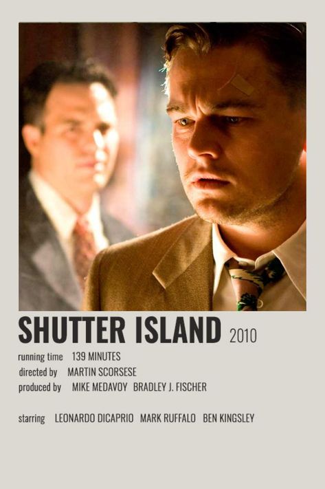 Shutter Island Film, Deco Cinema, Leonardo Dicaprio Movies, Island Movies, Shutter Island, Iconic Movie Posters, Movie Card, Film Posters Minimalist, Film Poster Design