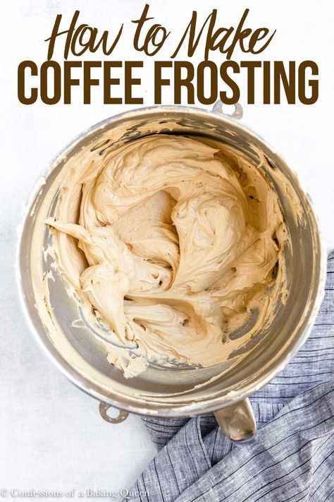 Coffee buttercream takes any dessert to the next level. Made with instant coffee granules this recipe is easy and delicious! #coffeefrosting #coffeebuttercream #coffeeflavoredfrosting Coffee Frosting, Recipes Meat, Coffee Buttercream, Coffee Granules, Cake Frosting Recipe, Torte Cupcake, Buttercream Recipe, Cake Fillings, Köstliche Desserts