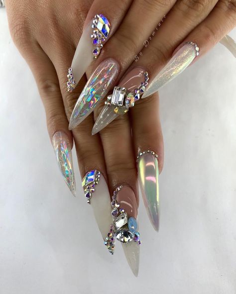 Nails 💅🏾 Nude Rhinestone Nails, Rhinestone Nails Designs, Stone Nails, Nail Enhancements, Blue Nail Art Designs, Purple Acrylic Nails, Super Cute Nails, Drip Nails, Gel Nails Diy