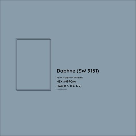 Sherwin Williams Daphne (SW 9151) Paint color codes, similar paints and colors Sw Daphne Paint, Daphne Sherwin Williams, Sw Daphne, Sherwin Williams Daphne, Zyla Colors, Analogous Color Scheme, Paint Color Codes, Rgb Color Codes, Hexadecimal Color