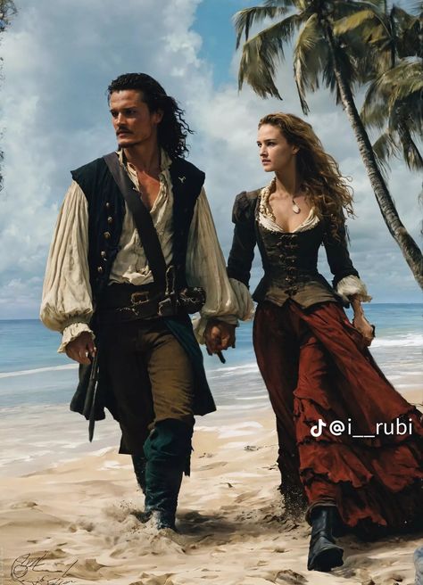 Pirates Of The Caribbean Keira Knightley, Pirate Elizabeth Swann, Pirates Of The Caribbean Elizabeth Swan Outfits, Will Turner Elizabeth Swan Costume, Princess X Pirate, Patchy The Pirate Costume, Authentic Pirate Clothing, Elizabeth Swann Outfit Ideas, Kierra Knightly Pirates Of The Caribbean