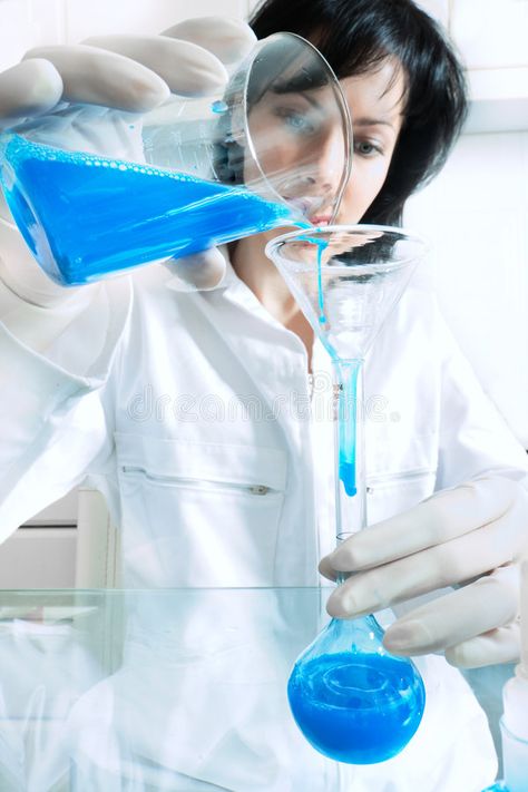 Scientific experiment. Woman scientist performs some experiment. Special blue to , #AFF, #Woman, #scientist, #Scientific, #experiment, #performs #ad Dna And Genes, Safe Makeup, Xray Technician, Scientific Experiment, Women Scientists, Science Photos, Beauty Standards, Stock Photography Free, Life Science