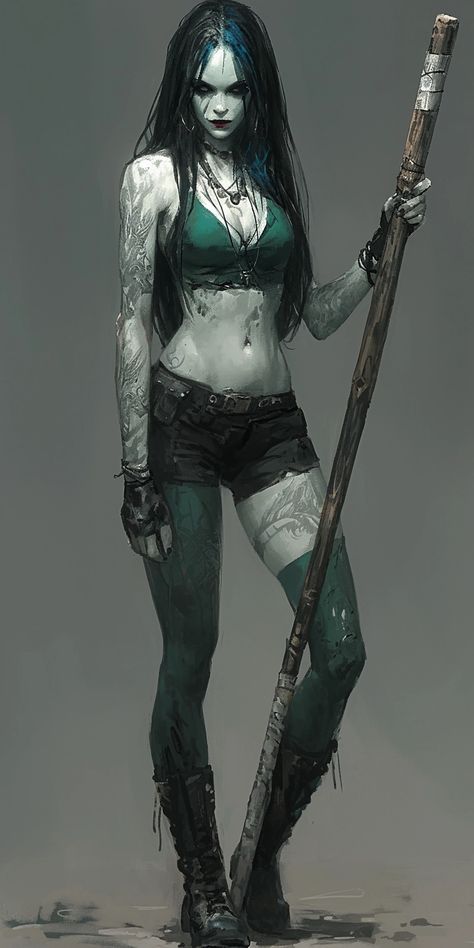 Created with Midjourney Ai #Character #Fantasy #Anime #cartoon #cyberpunk #sci-fi Sci Fi Witch, Shadowrun Character Art, Dnd Idea, Cartoon Cyberpunk, Punk Female Character Design, Punk Female, D D Races, World Of Darkness, Sci Fi Horror