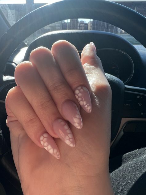 Cute nails | blooming gel | nail art French Tip Blooming Gel, Nails With Blooming Gel Designs, Almond Nails Designs Blooming Gel, Nail Ideas With Blooming Gel, Simple Blooming Gel Nails, Easy Blooming Gel Nail Art, White Blooming Gel Nails, Nail Ideas Blooming Gel, Nail Designs Blooming Gel