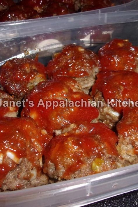 Meatloaf Meatballs Meatloaf Balls, Appalachian Kitchen, Meatloaf Meatballs, Traditional Meatloaf, Ball Recipes, Classic Meatloaf, Ground Chicken Recipes, Winter Dinner Recipes, Loaf Recipes