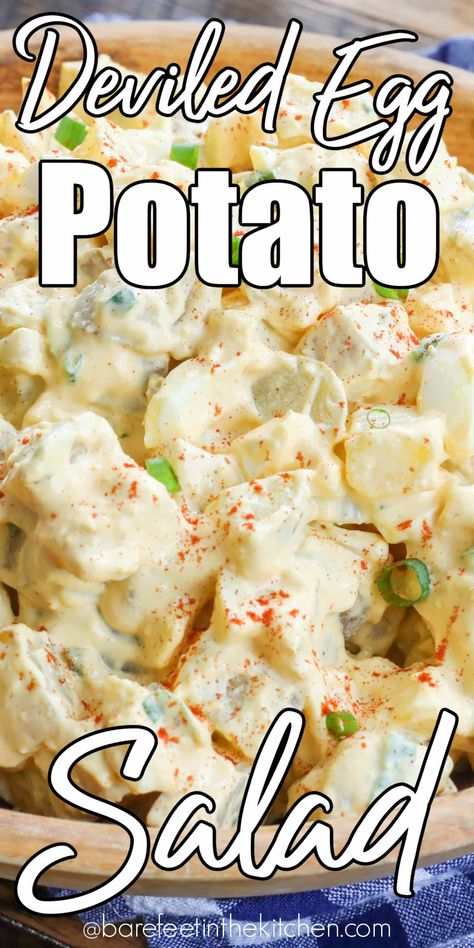 Deviled Egg Potato Salad Deviled Egg Potato Salad Recipe, Egg Potato Salad Recipe, Egg Potato Salad, The Best Potato Salad, Deviled Egg Potato Salad, Best Potato Salad, Egg Potato, Best Potato Salad Recipe, Roasted Potato Salads