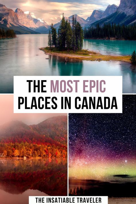 10 most beautiful places in Canada for epic views. This is an amazing Canada Bucket List ! Canada travel | Canada bucket list | what to to in Canada | beautiful places in Canada | Canada Pics Beautiful Places, Waterfalls In Canada, Places To See In Canada, Best Canada Vacation, Western Canada Travel, Canada Best Places To Visit, Canada Must See, Best Places To Travel In Canada, Vacation In Canada