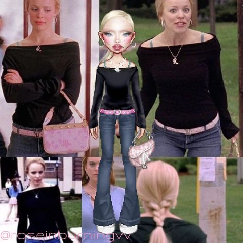 Everskies Collage, Barbie Collage, Everskies Outfits, Bratz Inspired Outfits, Regina George, Cute Halloween Costumes, Mystical Creatures, Mean Girls, Kpop Fashion