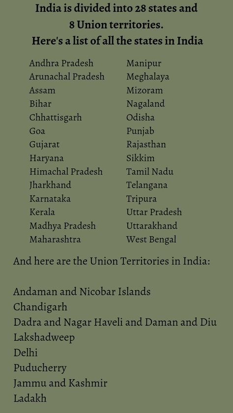 List Of States, Union Territory Of India, Union Territories, Dadra And Nagar Haveli, Daman And Diu, Andaman And Nicobar Islands, Union Territory, Arunachal Pradesh, Jammu And Kashmir