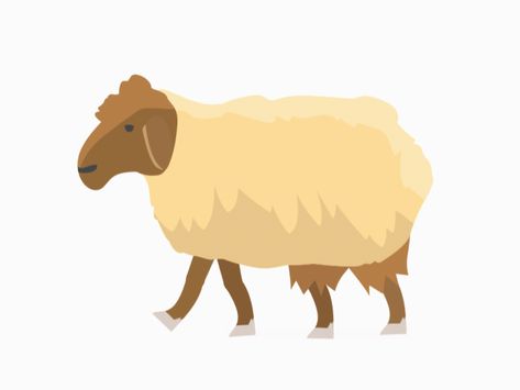 Sheep walk cycle // illustration animation by Tim Medina //   www.timmedina.com  www.instagram.com/tim.medina.art Animal Walk Cycle Animation, Sheep Animation, Cycle Illustration, Animation Animals, Animation Walk Cycle, Walking Gif, Animals Gif, Walking Animation, Sheep Cartoon