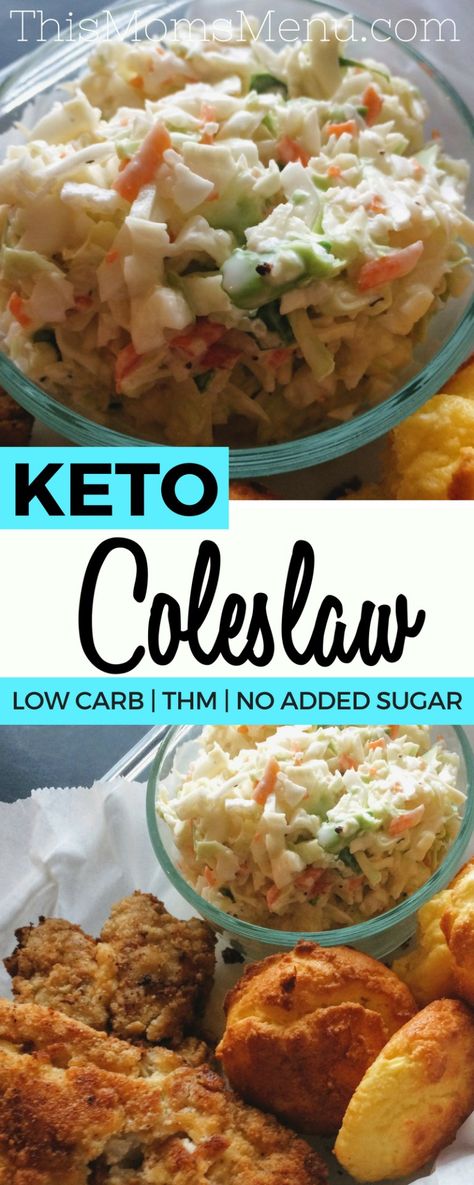 This Coleslaw recipe was created to go with my fried fish - but it's a great side dish to have with just about any meal! I love making some during my weekly meal prep, for a quick veggie side dish to have on hand throughout the week. Not only is it low carb, but its also got plenty of healthy fats making it the perfect keto side dish! Keto Coleslaw Recipe, Coleslaw Recept, Keto Coleslaw, Veggie Side Dish, Weekly Meal Prep, Keto Side, Keto Diet Benefits, Starting Keto Diet, Miracle Whip