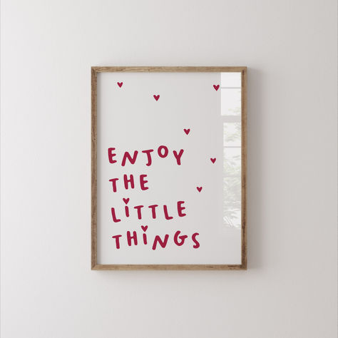 Art Preppy, Drawing Quotes, Enjoy The Little Things, Apartment Decor Inspiration, Quote Art, Diy Art Painting, The Little Things, Diy Canvas, Wall Art Quotes