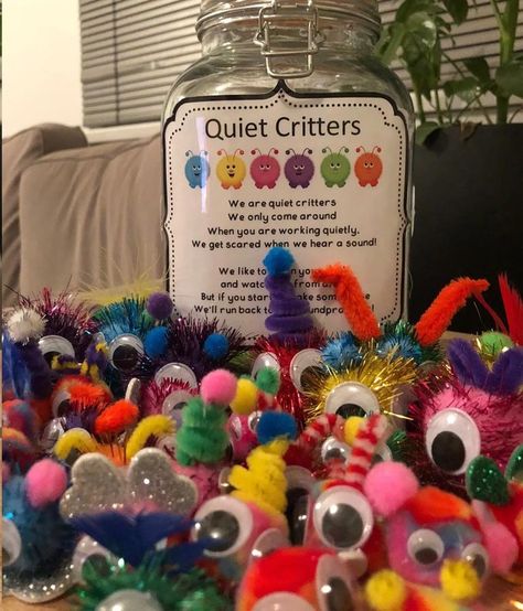 Fairy Quiet Book, Quiet Spray, Talkative Students, Quiet Critters, Relief Teaching Ideas, Classroom Management Preschool, Googley Eyes, Teaching Resources Primary, Silly Songs