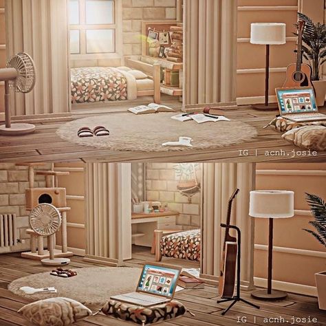 Mud Room Entrance, Acnh Bedroom, Acnh Rooms, Sunny Bedroom, Acnh House, Bedding Pattern, Acnh Cottagecore, Animal Crossing 3ds, Animal Crossing Funny