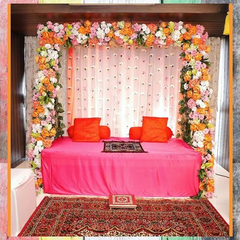 Tapasvi Decoration At Home, Haldi Decor, At Home, Bed, Furniture, Quick Saves, Home Decor, Design, Home Décor