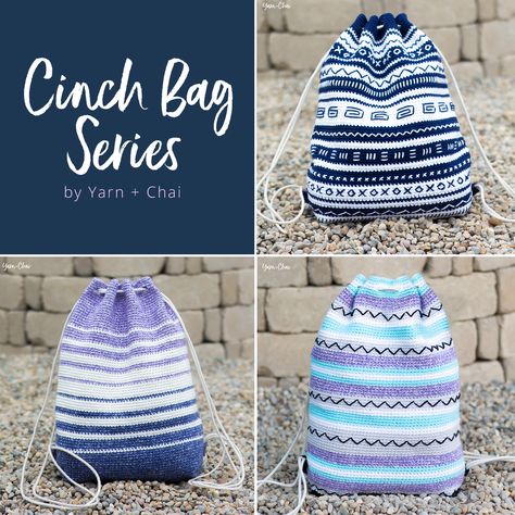 Cinch Bag Series Coffee Cup Cozy, Extra Yarn, Cinch Bag, Yarn Wreath, Market Tote Bag, Crochet Pumpkin, Crochet Bags Purses, Striped Towels, Double Crochet Stitch