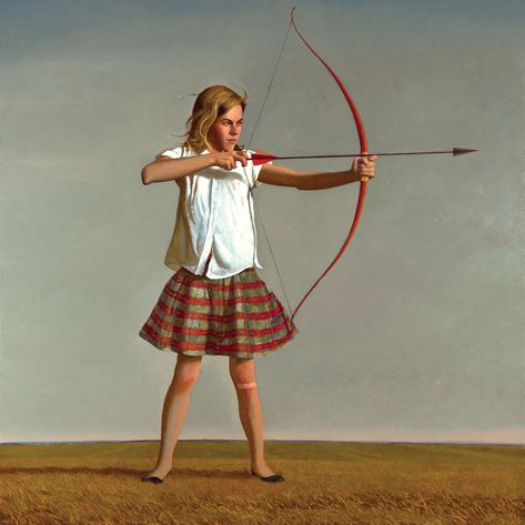 BO BARTLETT : STUFF : Prints Thomas Eakins, Figurative Art Painting, American Realism, Bow Art, Bo Bartlett, The Archer, Andrew Wyeth, Oil Portrait, Wave Art