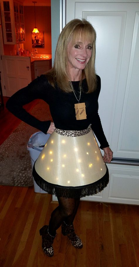 A Christmas Story Lamp Costume, Lampshade Outfit, Diy Christmas Story Leg Lamp Costume, The Christmas Story Costumes, Christmas Story Halloween Costume, Diy Leg Lamp Costume, Christmas Story Lamp Costume, Christmas Story Office Decorations, Holiday Character Outfits Christmas