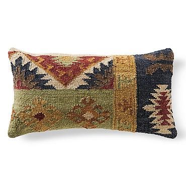 Doruk Kilim Lumbar Pillow How To Clean Pillows, Textured Throw Pillows, Dog Sofa Bed, Traditional Kilim, Grandin Road, Gold Pillows, Bed Curtains, Pillow Collection, Wool Pillows