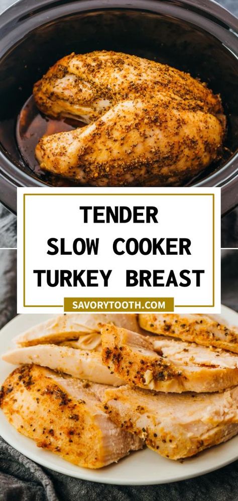 Turkey Breast Thanksgiving, Bone In Turkey Breast, Thanksgiving Recipes Turkey, Turkey Breast Crockpot, Moist Turkey, Cooking Turkey Breast, Slow Cooker Turkey Breast, Crockpot Turkey, Slow Cooker Turkey