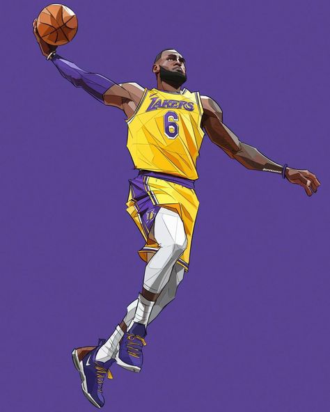 Custume Shoes, Lebron James Drawing, Lebron Art, Nba Illustration, Lebron James Painting, Lebron James Dunking, Lebron James Art, Lebron James Basketball, Nba Artwork