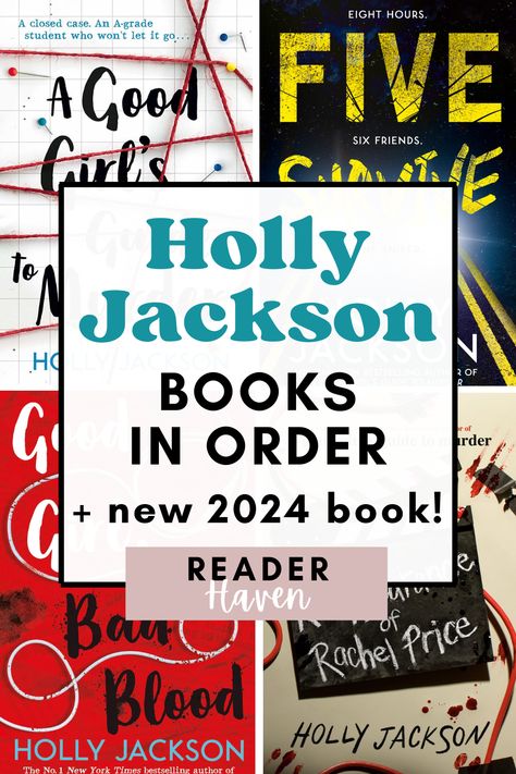 If you love young adult mystery books, you definitely need to read Holly Jackson’s A Good Girl’s Guide to Murder series! Here are all of Holly Jackson’s books in order, including her upcoming new 2024 YA mystery thriller book. Books To Read If You Like Holly Jackson, Holly Jackson Books In Order, Young Adult Thriller Books, Young Adult Book Recommendations, Booktok Checklist, Holly Jackson Books, Agggtm Series, Best Mystery Books, Good Girls Guide