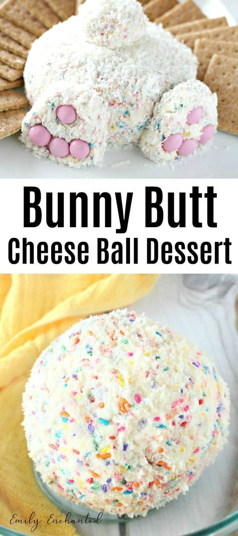 Cheese Ball Dessert, Dessert With Coconut, Dessert Cheese Ball, Cute Easter Desserts, Coconut Dessert, Easter Desserts Recipes, Easter Goodies, Cheese Ball Recipes, Funfetti Cake