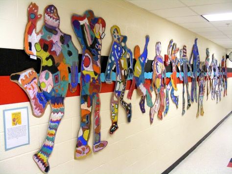 Back to School -10 Great Art & Craft ideas for the classroom ��– Our Little House in the Country Classe D'art, Group Art Projects, Art Education Projects, Collaborative Art Projects, School Murals, Blog Art, School Activity, Group Art, Elementary Art Projects