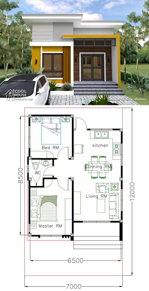 Small House Design with 2 Bedrooms 2 Bedrooms Ideas, Small House Floor Plans With Garage, Small House Design Plans 1 Bedroom, Small House Plans 2 Bedroom 2 Bathroom, Simple 2 Bedroom House Design, Chamber And Hall Self Contain, 4x8 House Plan, Small 2 Bedroom House Plans Simple, Small House Design Plans 2 Bedroom