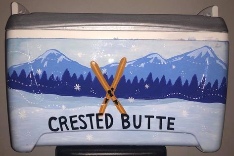 Formals Cooler, Hand Painted Coolers, Fraternity Cooler, Painted Coolers, Formal Cooler Ideas, Formal Cooler, Fraternity Coolers, Texas Theme, Cooler Ideas