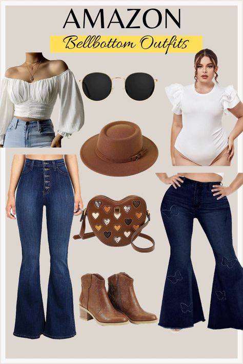 Cute Bellbottom Outfits, Miranda Lambert Concert Outfit, Plus Size Country Concert Outfit, Country Bar Outfit, Plus Size Concert Outfit, Miranda Lambert Concert, Concert Outfit Plus Size, Country Outfit, Women's Plus Size Jeans