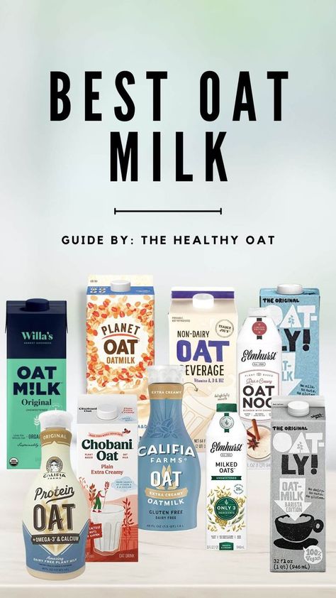 best oat milk guide Best Oat Milk, Califia Farms, Ingredient List, Gluten Free Oats, Matcha Latte, Oat Milk, Whole Milk, Usda Organic, Natural Flavors